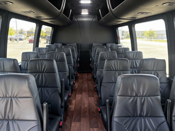 interior 18 passenger minibus