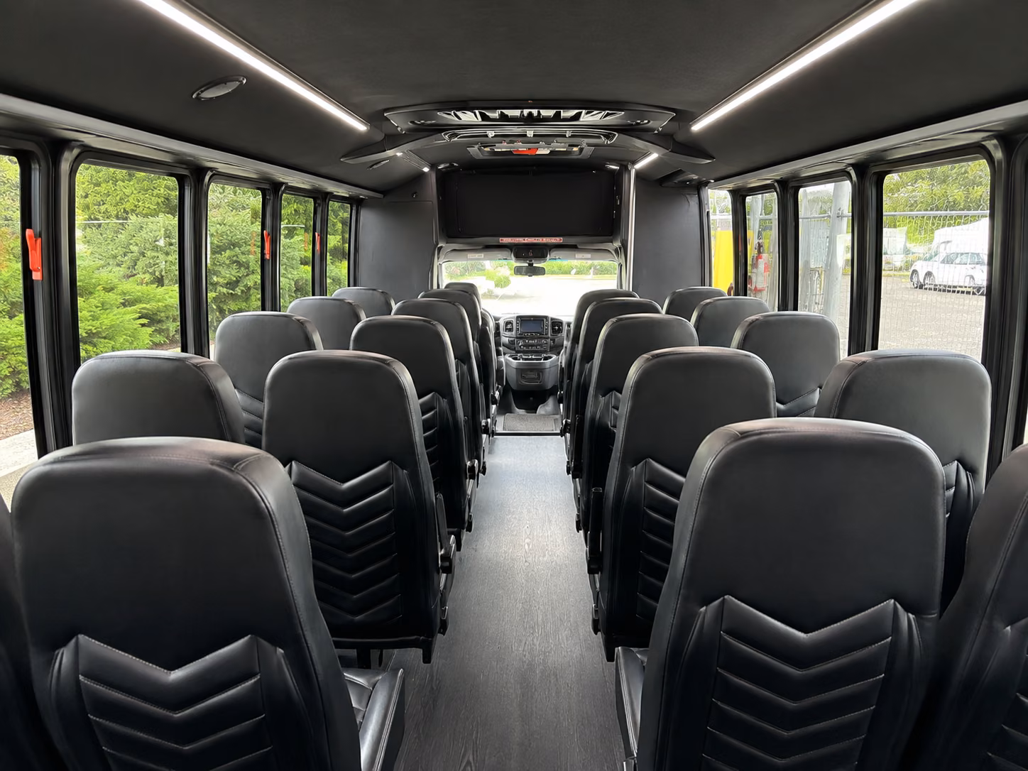 15 passenger minibus inside