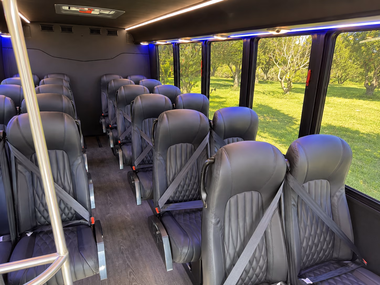 alexandria sporting event transportation onboard seating